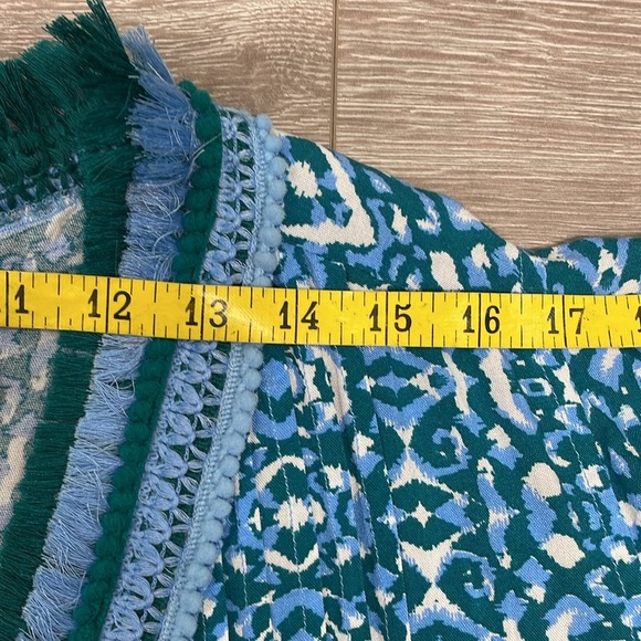 NWOT Goa Beachwear By Japna Boho Swim Coverup Summer Dress Crochet Fringe L - Picture 9 of 16